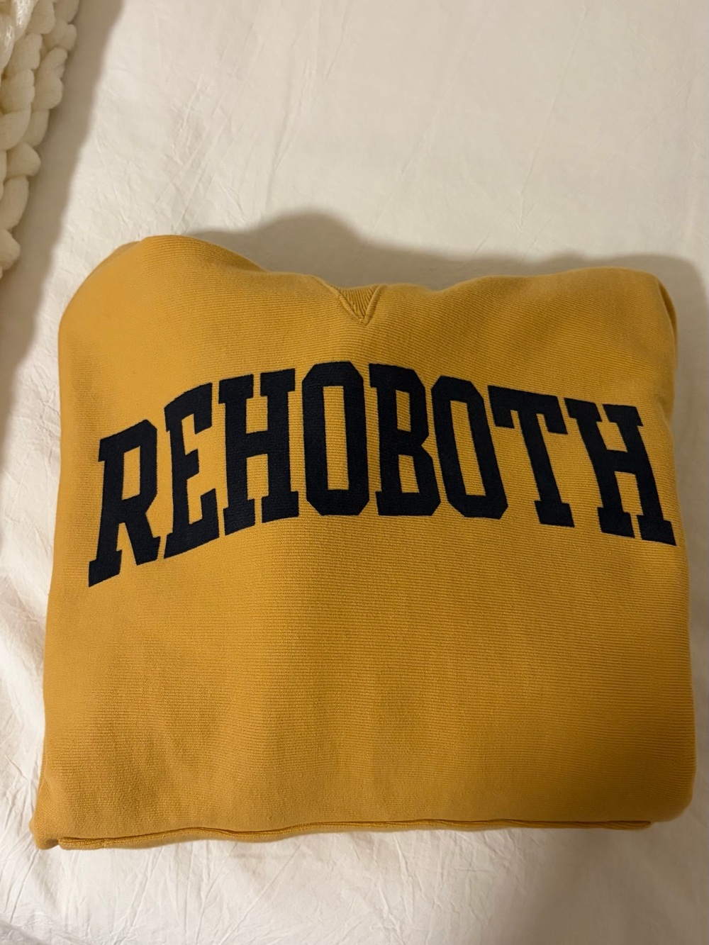 Rehoboth Mustard Yellow Pullover Hoodie - Picture 2 of 2